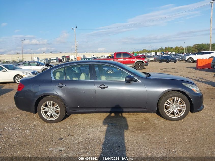 2013 Infiniti G37X VIN: JN1CV6AR1DM760809 Lot: 40769431