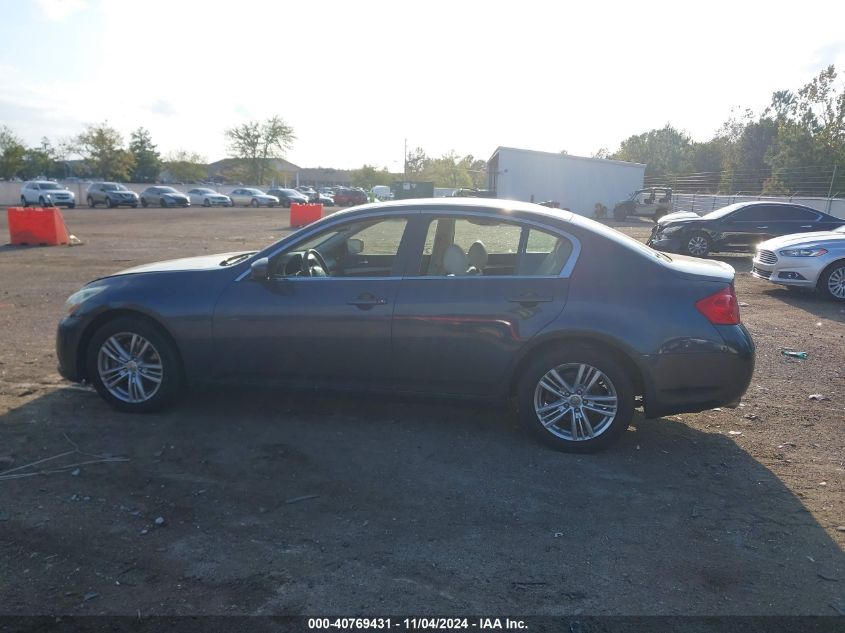 2013 Infiniti G37X VIN: JN1CV6AR1DM760809 Lot: 40769431