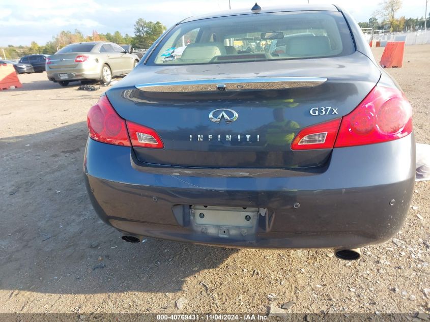 2013 Infiniti G37X VIN: JN1CV6AR1DM760809 Lot: 40769431