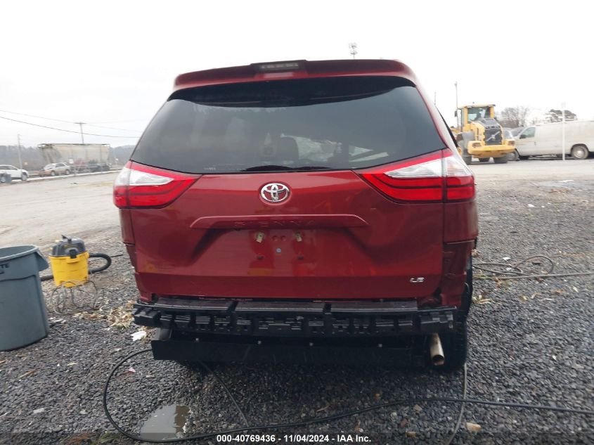 2019 Toyota Sienna Le 7 Passenger VIN: 5TDKZ3DC2KS012302 Lot: 40769436