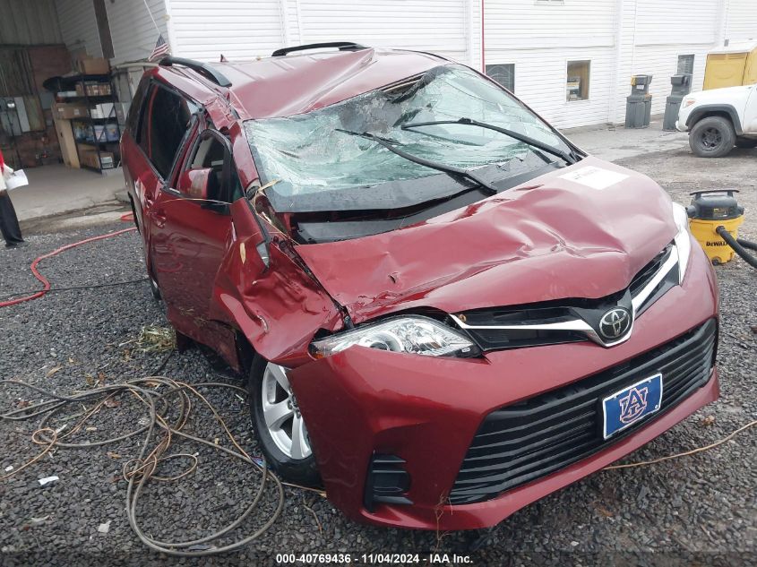 2019 Toyota Sienna Le 7 Passenger VIN: 5TDKZ3DC2KS012302 Lot: 40769436