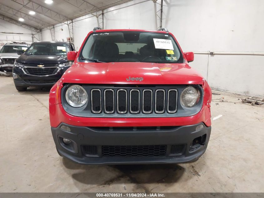 2016 Jeep Renegade Latitude VIN: ZACCJBBT2GPD26836 Lot: 40769531