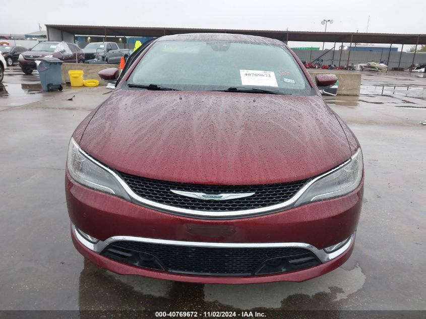 2015 Chrysler 200 C VIN: 1C3CCCCG1FN618457 Lot: 40769672