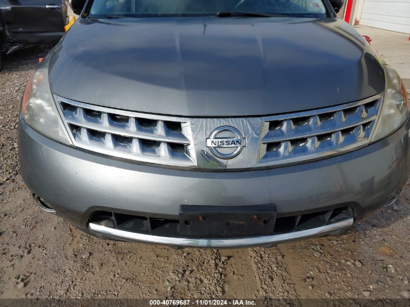 2006 Nissan Murano Sl VIN: JN8AZ08W26W549521 Lot: 40769687