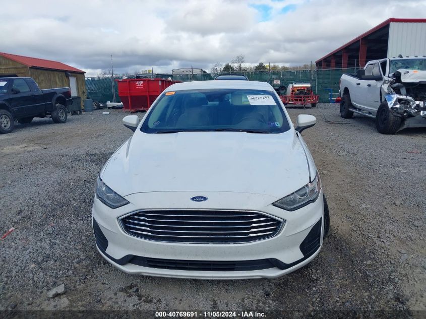 2019 Ford Fusion Se VIN: 3FA6P0HD3KR249642 Lot: 40769691