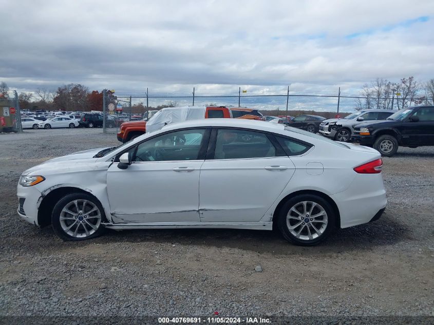 2019 Ford Fusion Se VIN: 3FA6P0HD3KR249642 Lot: 40769691