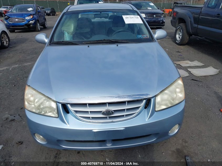 2005 Kia Spectra Ex/Lx/Sx VIN: KNAFE121855168306 Lot: 40769710