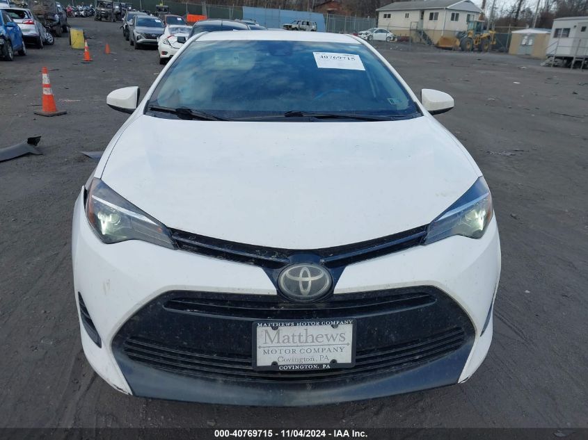 2018 Toyota Corolla Le VIN: 2T1BURHE1JC987717 Lot: 40769715