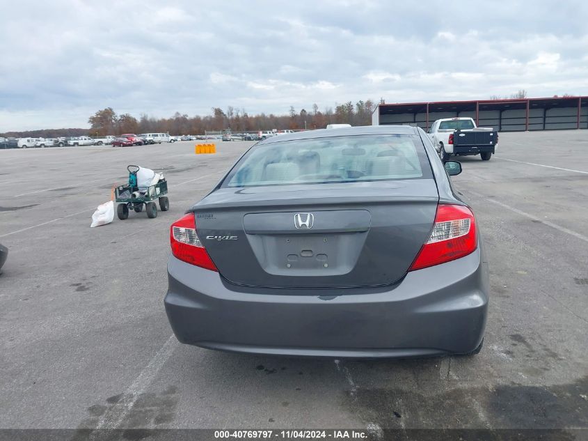 2012 Honda Civic Lx VIN: 2HGFB2F5XCH597498 Lot: 40769797