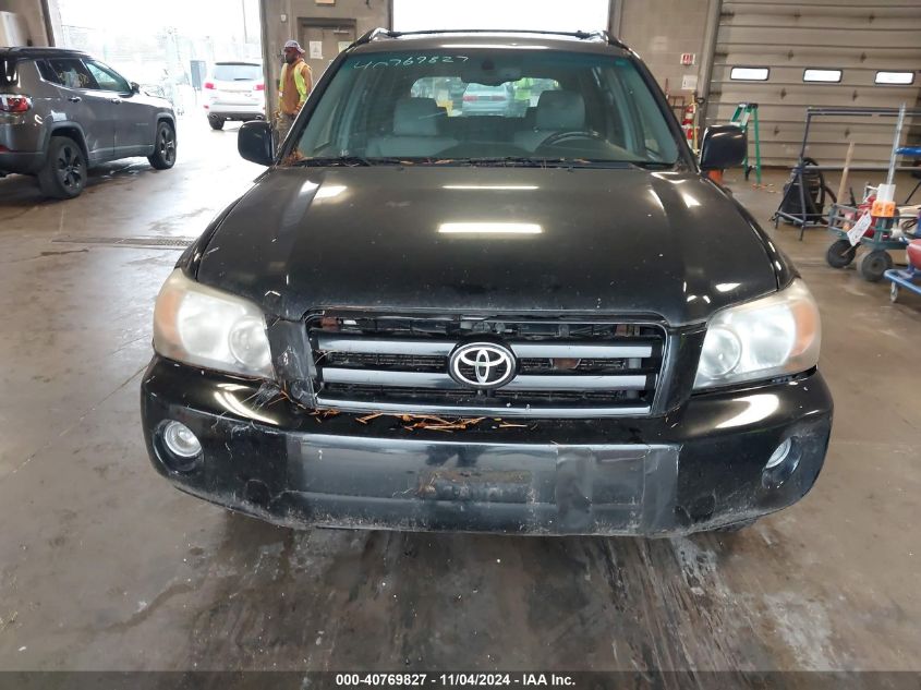 2006 Toyota Highlander Limited V6 VIN: JTEEP21A760145383 Lot: 40769827