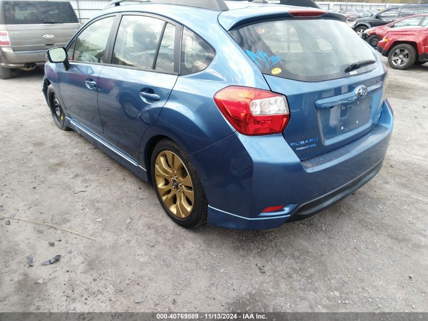 2015 SUBARU IMPREZA 2.0I SPORT LIMITED - JF1GPAV68F8312404