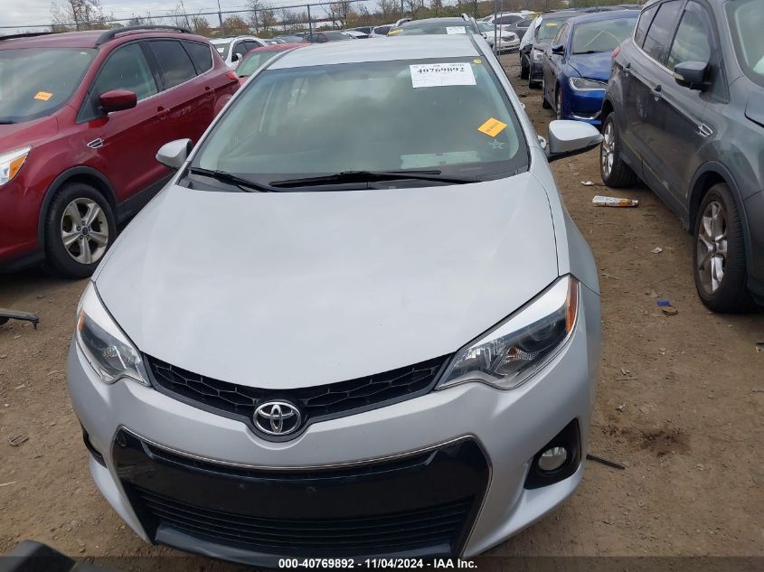 2015 Toyota Corolla S Plus VIN: 2T1BURHE9FC257870 Lot: 40769892