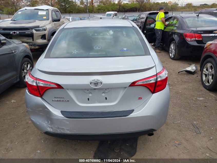 2015 Toyota Corolla S Plus VIN: 2T1BURHE9FC257870 Lot: 40769892