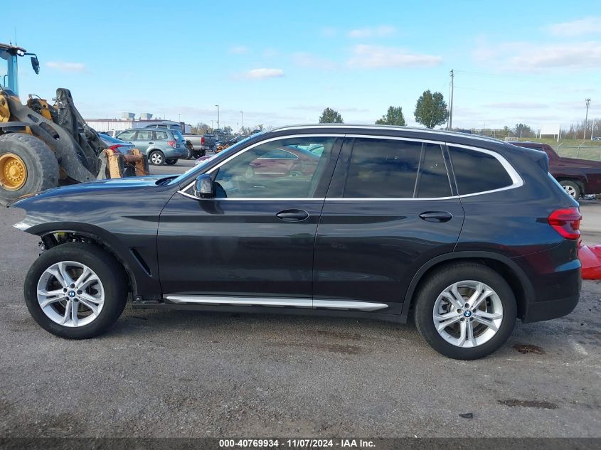 2021 BMW X3 xDrive30I VIN: 5UXTY5C01M9F33198 Lot: 40769934