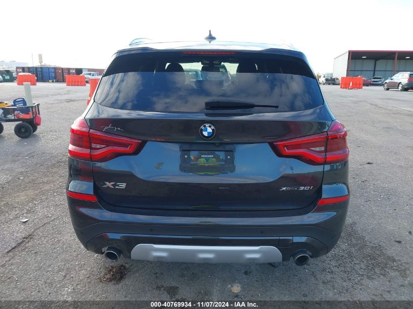 2021 BMW X3 xDrive30I VIN: 5UXTY5C01M9F33198 Lot: 40769934