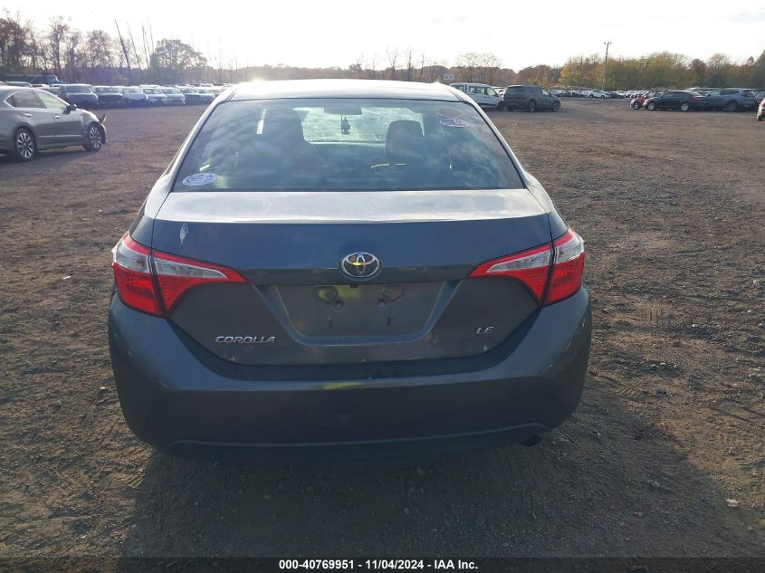 2016 Toyota Corolla Le VIN: 2T1BURHEXGC681298 Lot: 40769951