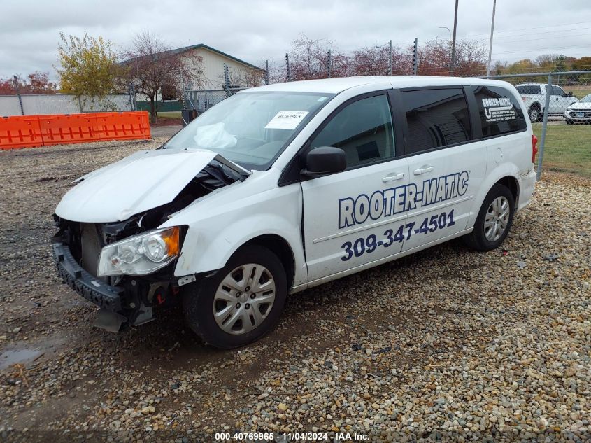 VIN 2C4RDGBG8HR836333 2017 Dodge Grand Caravan, SE no.2