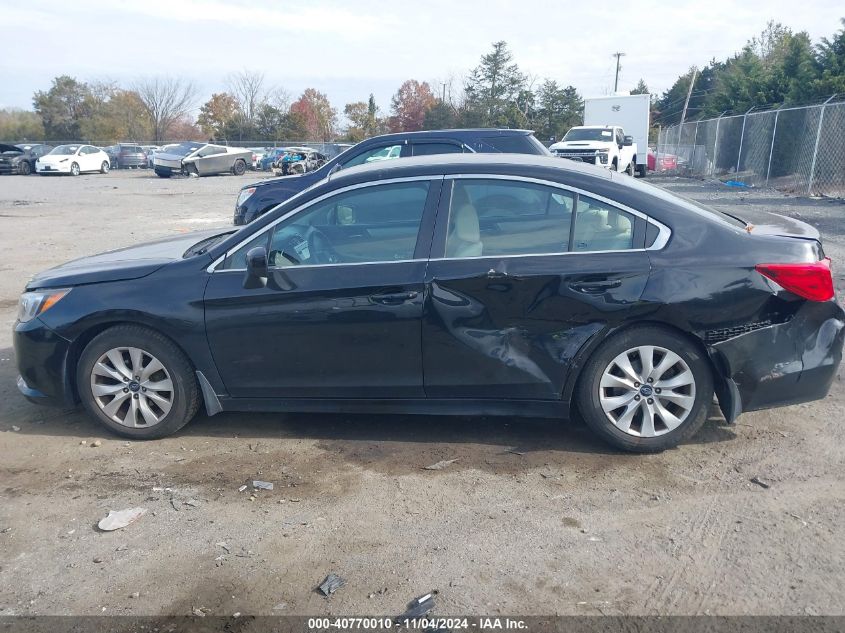 2015 Subaru Legacy 2.5I Premium VIN: 4S3BNBC66F3061768 Lot: 40770010