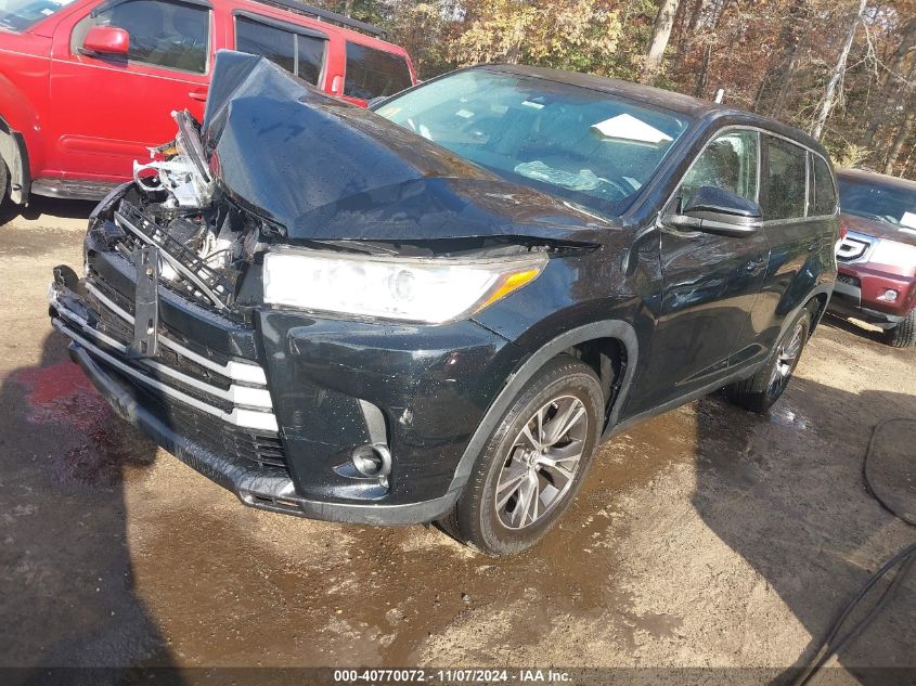 2019 Toyota Highlander Le VIN: 5TDZARFH6KS057017 Lot: 40770072