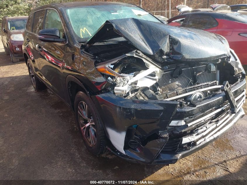 2019 Toyota Highlander Le VIN: 5TDZARFH6KS057017 Lot: 40770072