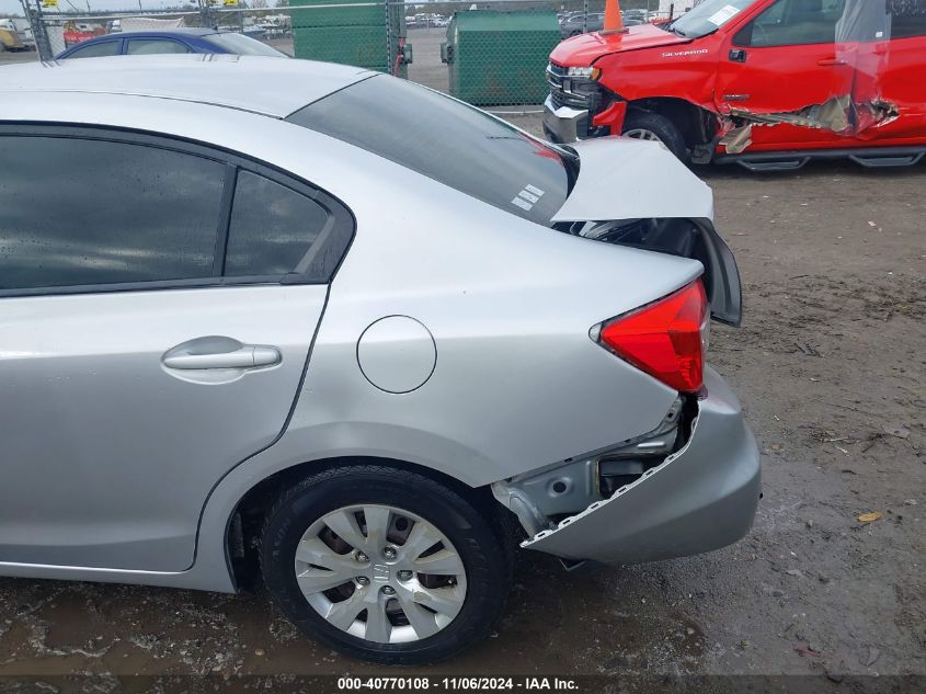 2012 Honda Civic Lx VIN: 19XFB2F53CE055105 Lot: 40770108