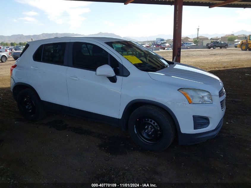 2016 Chevrolet Trax 1Ls VIN: KL7CJKSB2GB756705 Lot: 40770109