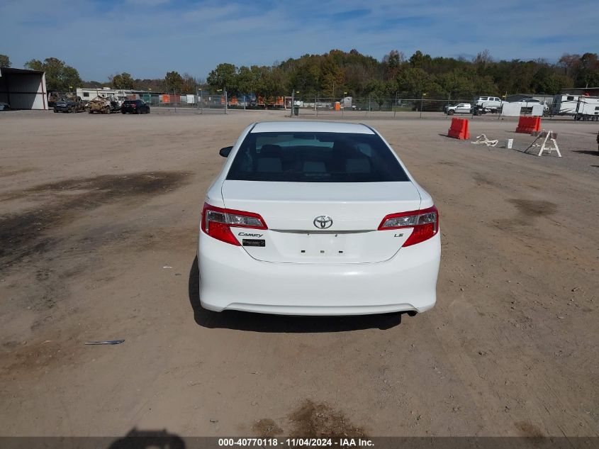 2012 Toyota Camry Le VIN: 4T1BF1FK7CU191799 Lot: 40770118