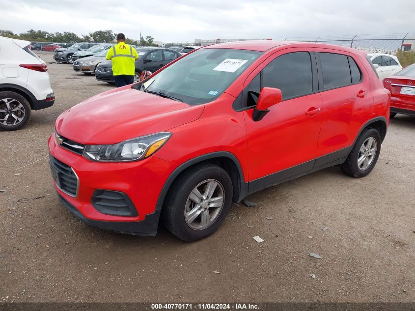 VIN KL7CJKSB4LB354131 2020 Chevrolet Trax, Fwd Ls no.2