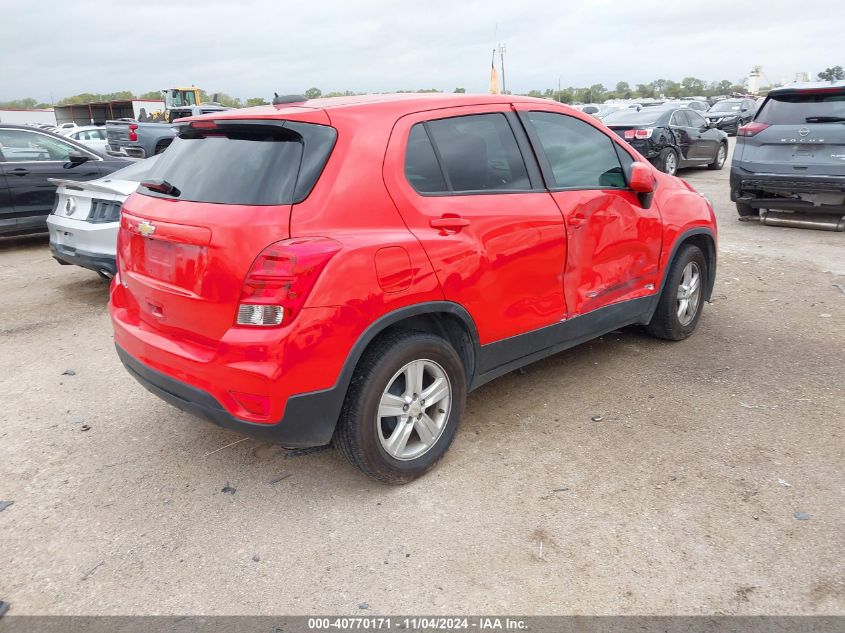 VIN KL7CJKSB4LB354131 2020 Chevrolet Trax, Fwd Ls no.4