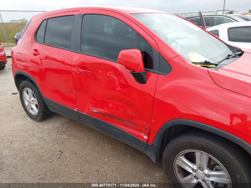 2020 Chevrolet Trax Fwd Ls VIN: KL7CJKSB4LB354131 Lot: 40770171