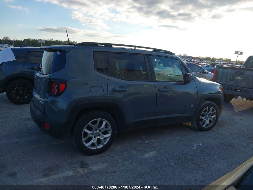 2018 Jeep Renegade Latitude Fwd VIN: ZACCJABB1JPH52980 Lot: 40770206