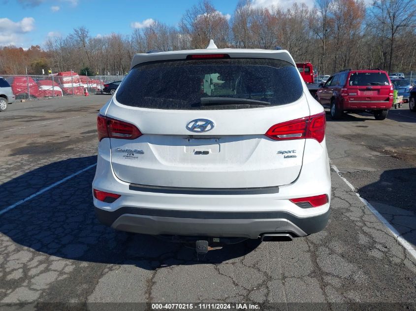 2017 Hyundai Santa Fe Sport 2.4L VIN: 5XYZUDLB8HG437024 Lot: 40770215