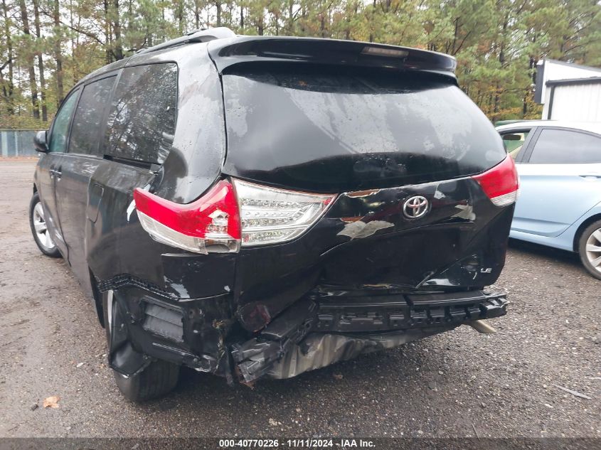 2012 Toyota Sienna Le V6 8 Passenger VIN: 5TDKK3DC0CS228414 Lot: 40770226