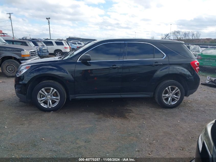 2017 Chevrolet Equinox Ls VIN: 2GNALBEK7H1586236 Lot: 40770257