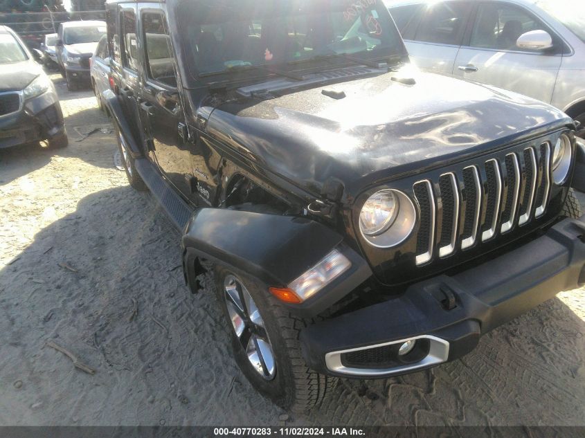 2019 Jeep Wrangler Unlimited Sahara 4X4 VIN: 1C4HJXEG9KW525203 Lot: 40770283