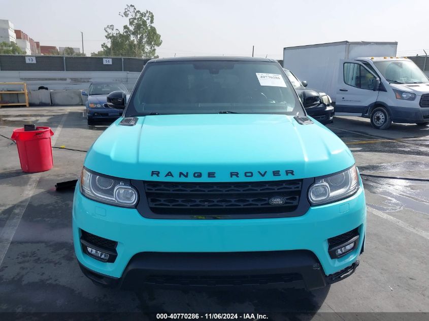 2016 Land Rover Range Rover Sport 3.0L V6 Supercharged Hse VIN: SALWR2PF1GA592432 Lot: 40770286