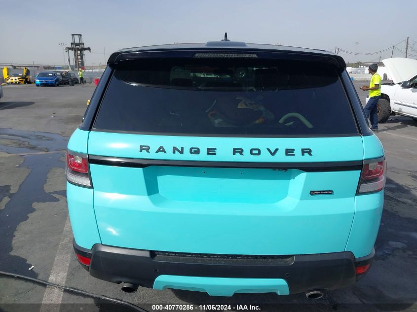 2016 Land Rover Range Rover Sport 3.0L V6 Supercharged Hse VIN: SALWR2PF1GA592432 Lot: 40770286