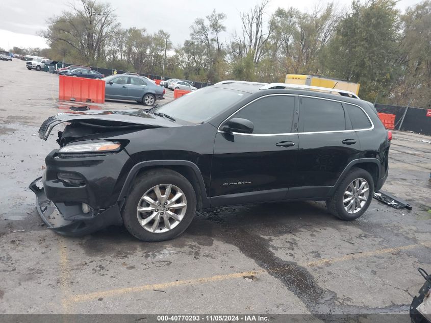 2014 Jeep Cherokee Limited VIN: 1C4PJMDB8EW266515 Lot: 40770293