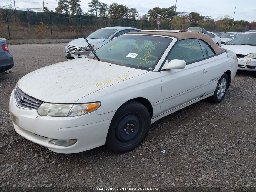 2002 Toyota Camry Solara Sle V6 VIN: 2T1FF28P82C565904 Lot: 40770297