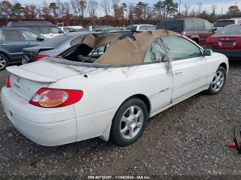 2002 Toyota Camry Solara Sle V6 VIN: 2T1FF28P82C565904 Lot: 40770297