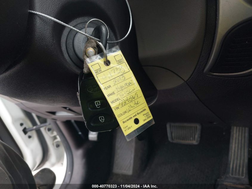 2013 Hyundai Tucson Gls/Limited VIN: KM8JU3AC7DU724569 Lot: 40770323