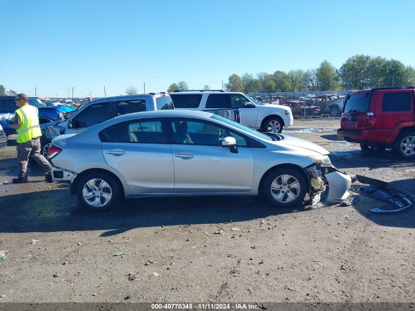 2015 Honda Civic Lx VIN: 19XFB2F5XFE104238 Lot: 40770345