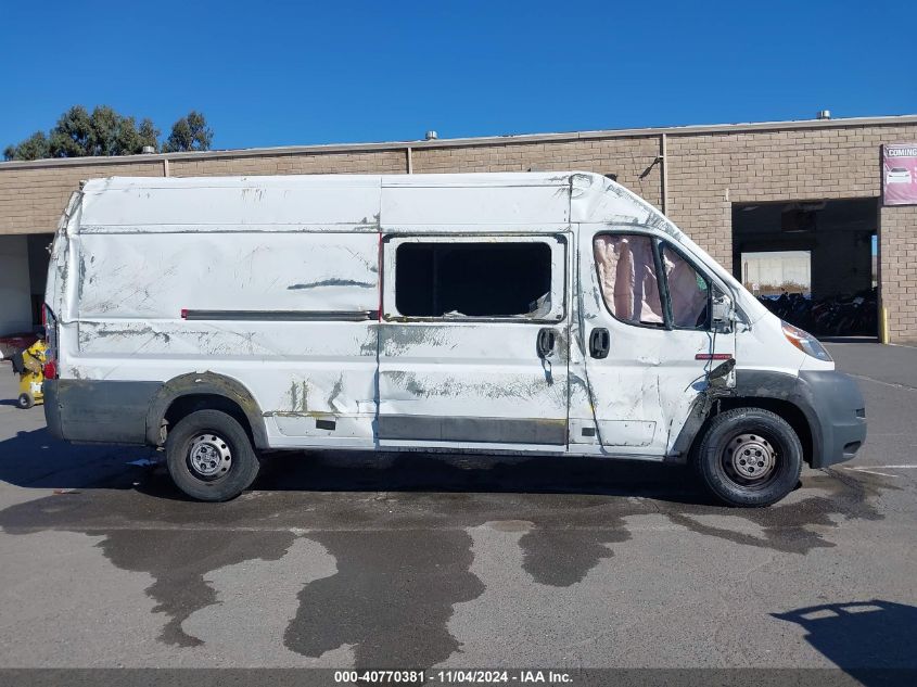 2017 Ram Promaster 3500 Cargo Van High Roof 159 Wb Ext VIN: 3C6URVJG3HE528139 Lot: 40770381