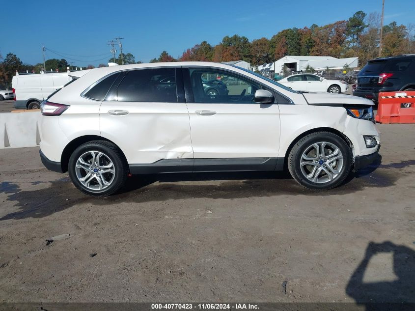 2017 Ford Edge Titanium VIN: 2FMPK4K93HBB50489 Lot: 40770423