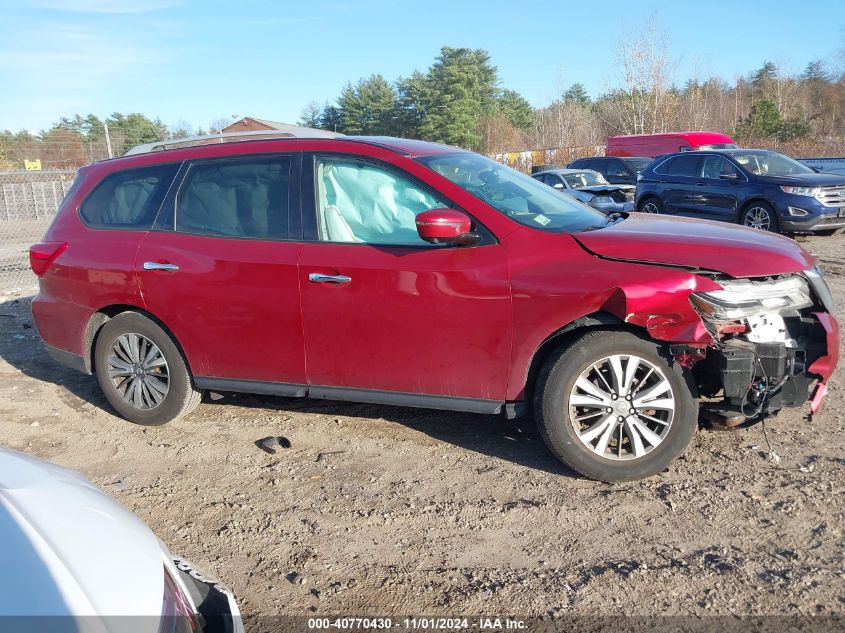 2017 Nissan Pathfinder Sl VIN: 5N1DR2MM3HC633789 Lot: 40770430