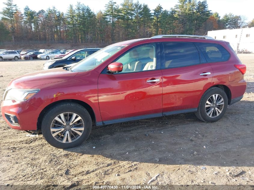 2017 Nissan Pathfinder Sl VIN: 5N1DR2MM3HC633789 Lot: 40770430