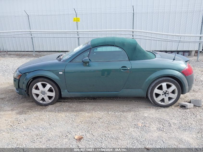 2001 Audi Tt VIN: TRUTC28N011005667 Lot: 40770451