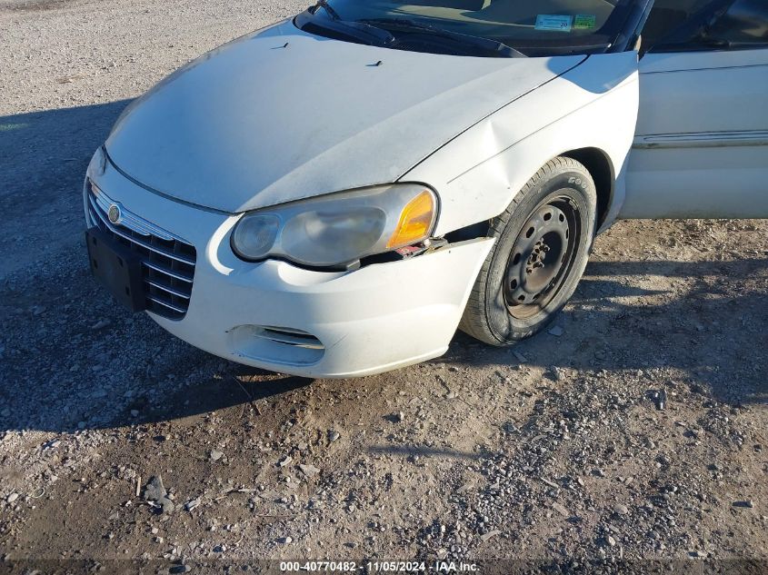 2004 Chrysler Sebring VIN: 1C3EL45X54N196282 Lot: 40770482