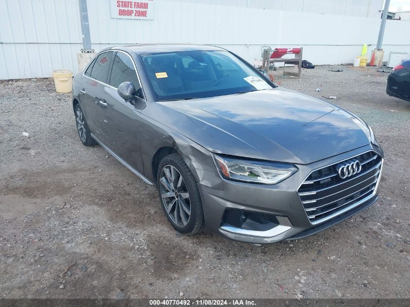 2021 Audi A4, Premium 40 Tfsi...