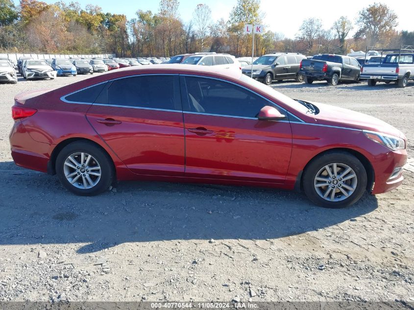 2015 Hyundai Sonata Se VIN: 5NPE24AF5FH097475 Lot: 40770544